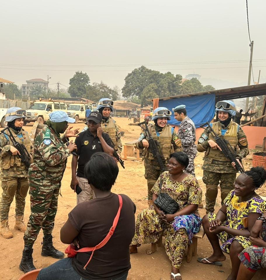 UNPOL_RCA's tweet photo. In the lead-up to International Police Cooperation Day on 7 September, @UNPOL #MINUSCA is showcasing its collaborative efforts with partners such as #ISF, @UNDP, @EUAM, @WHO, and @UNWomen. These initiatives have played a pivotal role in safeguarding civilians in the #CAR. https://t.co/4iu7mrsPwn