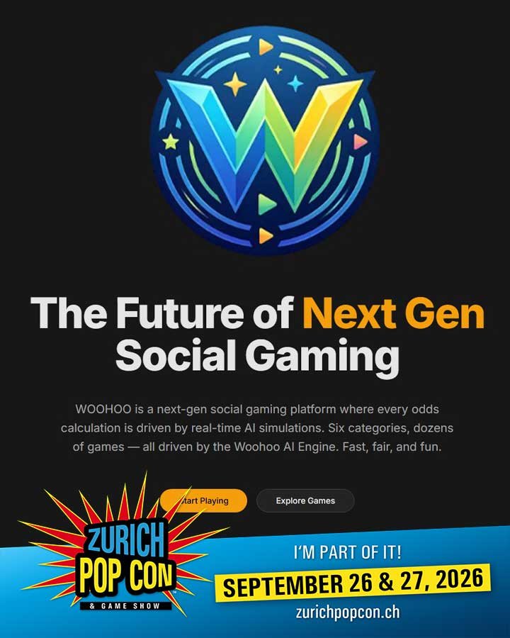 woohoo_ai's tweet photo. We'll be attending the Pop Con Zurich in 3 weeks and show off our latest games on Woohoo. Stop by and play some fun casual games...
@zurichpopcon
Sign up and get 300 free credits: https://t.co/RjGFr4CZcB
#ai #aiagents #app #socialgaming #casualgames #igaming #gaming https://t.co/L0ZFbYDXvK