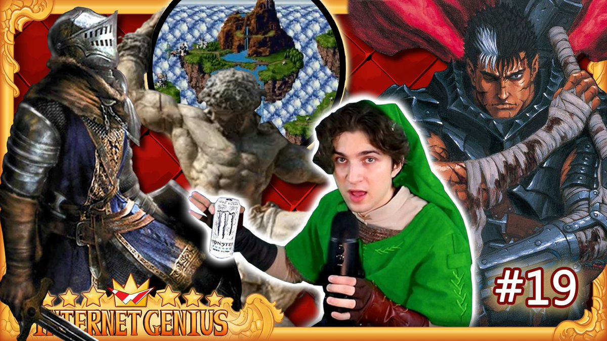 InternetGeniuz's tweet photo. This week the geniuses valiantly fight against the forces of entropy and despair - talking atmosphere and immersion in Dark Souls, Berserk, Zelda, Vinland saga, and more. ITS A HOPE-CORE FEST FOR THE AGES!
Featuring Internet Pitstop!

LINK ➡️ https://t.co/i4PBVKNMc9 https://t.co/hcf2BK8o6x