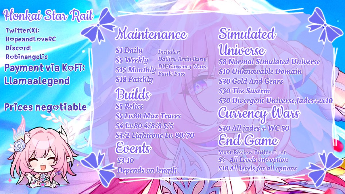 llamaalegend's tweet photo. Version 4.5 is here! Low  on funds or want to get so done? Hire me as your pilot!
꒰ა 𓂋 ໒꒱

⋆♡Flexible prices, negotiable and I work fast!

Proofs below! 

#hsrtwt #pilotingservice #hsrpiloting https://t.co/MdZcpm9tLP