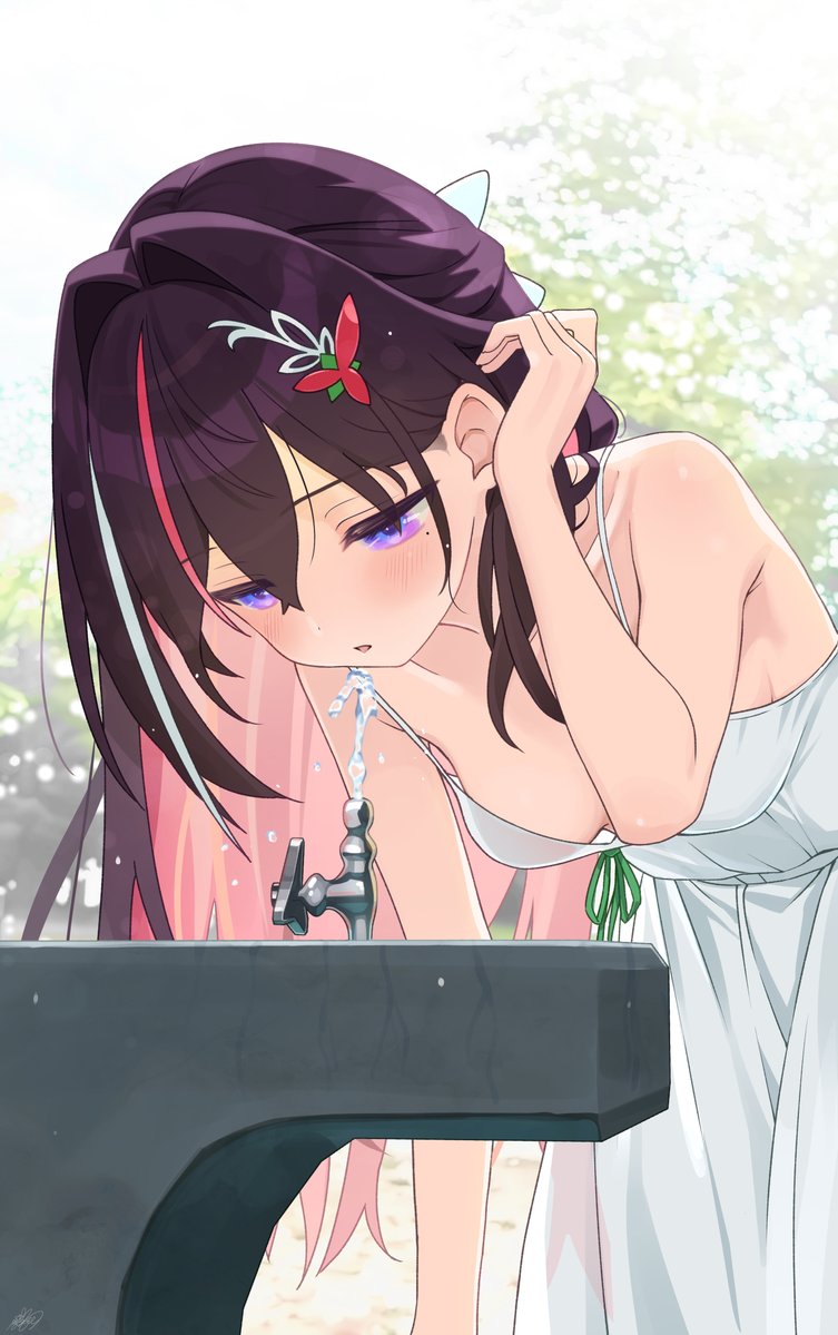 mille__NA's tweet photo. 水分補給するあずきち
#AZKiART https://t.co/RLFTmA3y1Q