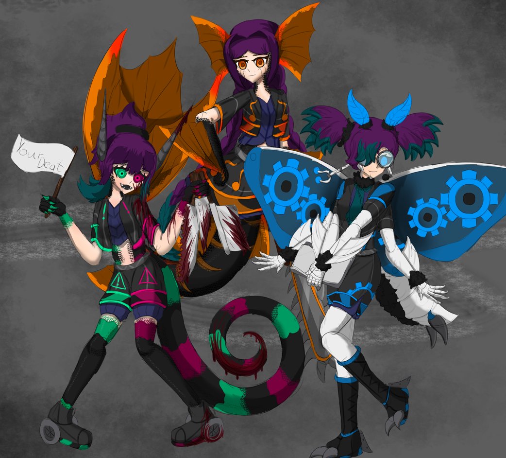 Hockerzock's tweet photo. A Deadly Team
Perfectly adapted for all kinds of terrain
#MonsterGirl #OC https://t.co/surNRDK8Br