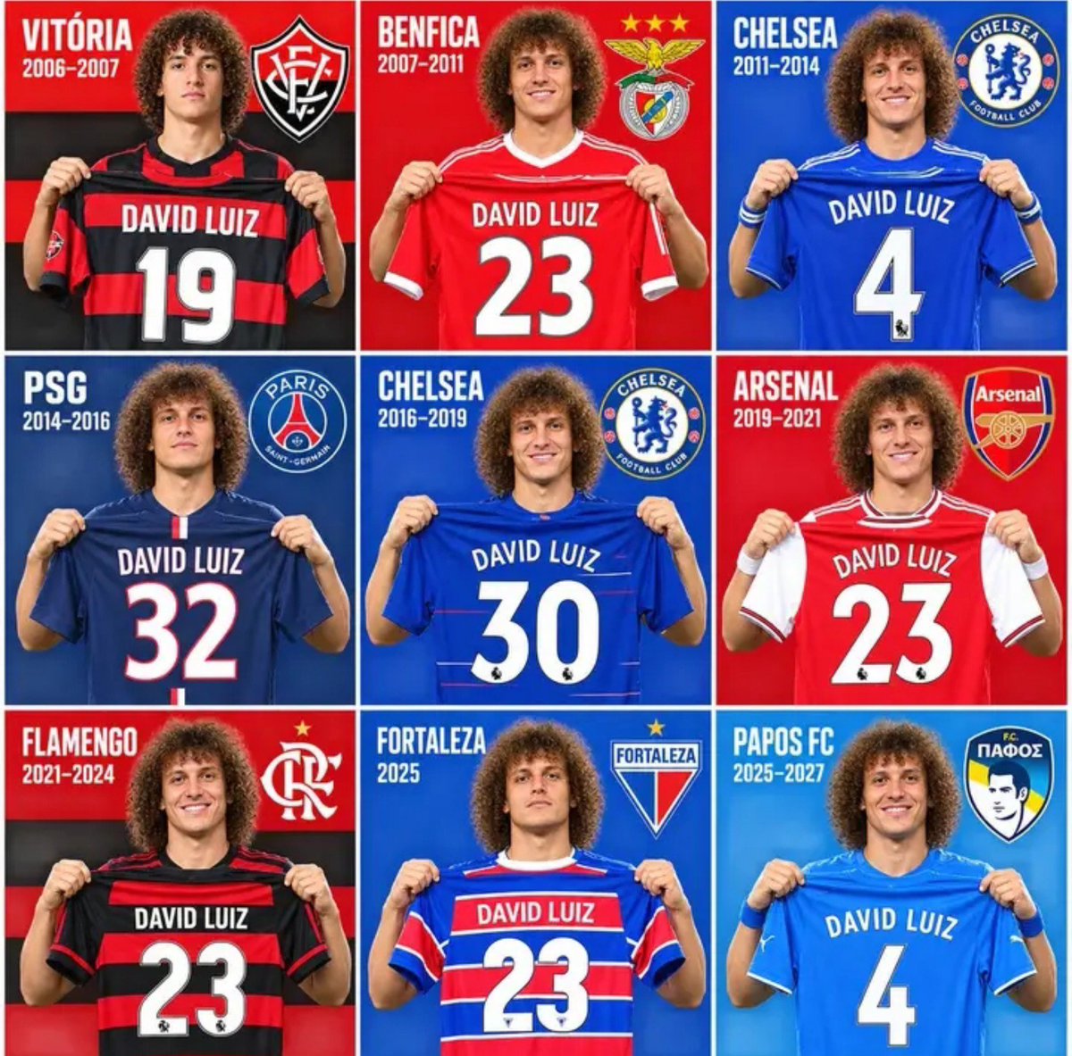 Trinityter77's tweet photo. David Luiz 🇧🇷 https://t.co/E1yT0nl5u2