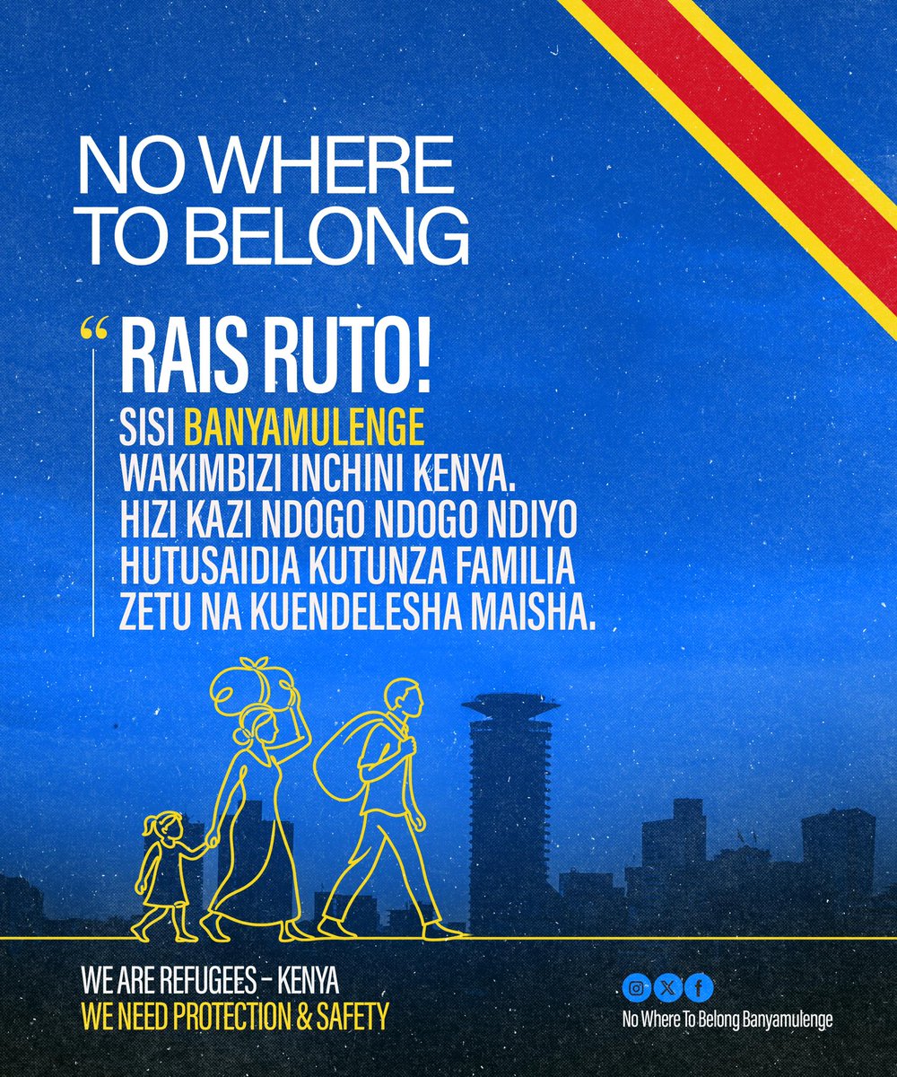 NoWhereTBB's tweet photo. We are refugees in Kenya, but we are not without hope. Our small jobs are more than just work, they are how we feed our families, survive, and rebuild our lives.
We call on President @WilliamsRuto and all relevant authorities to hear our voice and protect our right to live and https://t.co/fjzCI3WFDP