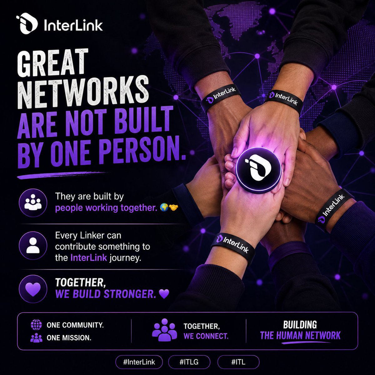 DeeGreattt's tweet photo. Great networks are not built by one person.
They are built by people working together. 🌍🤝
Every Linker can contribute something to the InterLink journey.
Together, we build stronger. 💜
#InterLink #ITLG #ITL https://t.co/bqxAKRv2Jv