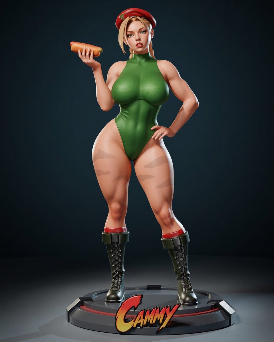 AzartovSculpts's tweet photo. @YamPao_Cookie I made Cammy from Street Fighter with some extra curves. What do you think? https://t.co/ZhdeGMDu0k