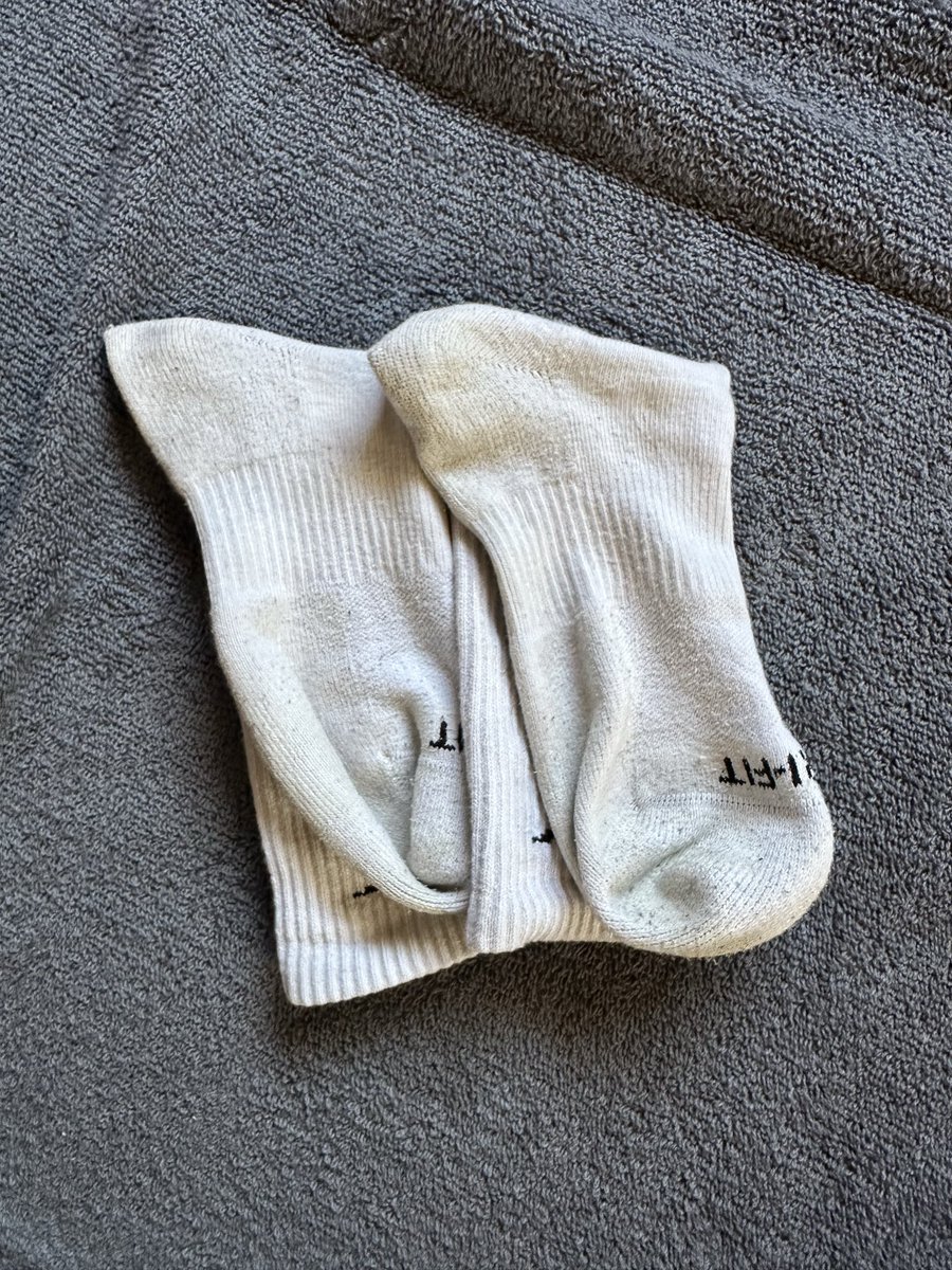 DannRokink's tweet photo. After 12 km of travel with the combat boots, these little ones smell so bad. Who wants them?

#boots #socks #feet #dom #sub https://t.co/mhyGqlBY9T