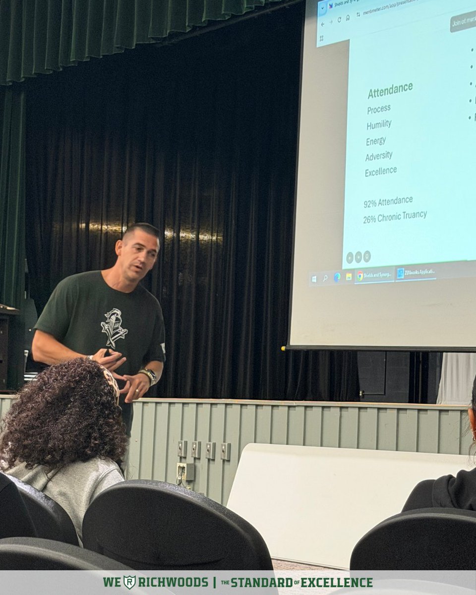 Richwoods_HS's tweet photo. SHIELDS AND SYNERGY

Mr. Robison held our first Parent Coffee and Donut chat yesterday morning with families. It was great to connect and have valuable discussion. We hope to see more next time!

#weRrichwoods | #TheStandardOfExcellence https://t.co/z63D7tkxPL