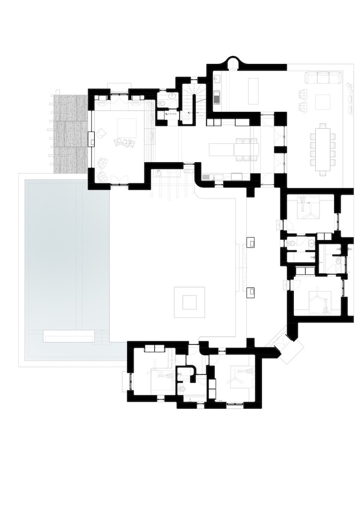 Architizer's tweet photo. Tinos Infinity is a summer house on the rugged slopes of Tinos, Greece, arranged as a series of white volumes around two courtyards. A central infinity pool extends the main living spaces toward the Aegean horizon, while the sheltered rear courtyard and split-level bedrooms provide quieter spaces protected from the island’s strong winds.

📍 Tinos, Greece
Project by: panos nikolaidis design
Details: https://t.co/MPan12JgYX