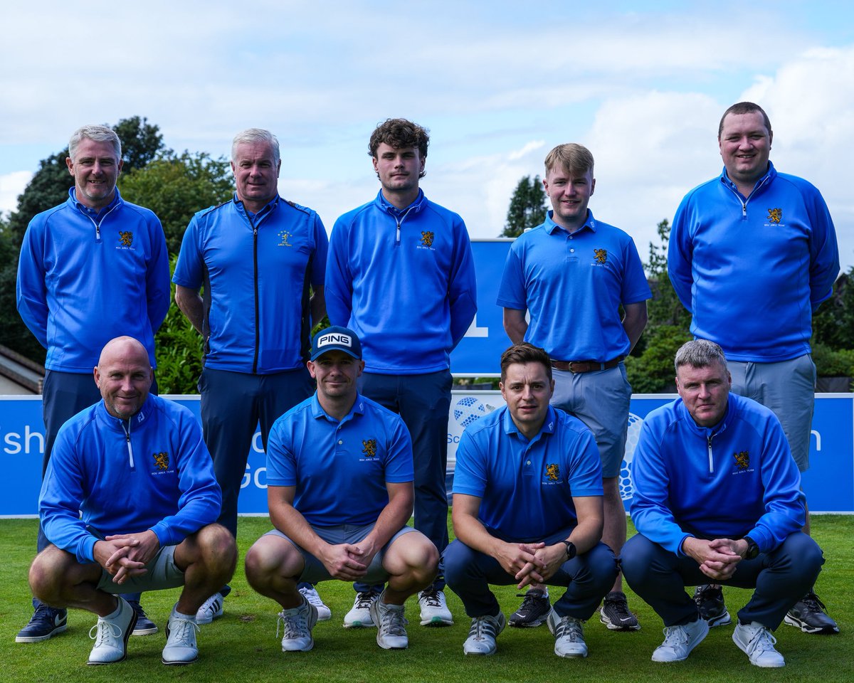ScottishGolf's tweet photo. Renfrewshire and Lothians get the job done 🤝

It was a convincing 5-1 victory for Renfrewshire against the North East. The North East were encouraged in the early stages of the singles matches when Mark Thomson sealed a point through a 4&3 win - but Renfrewshire kicked into gear and locked in their spot at Sunday's final, with Barry Hume getting it over the line with a 2UP win on the 18th 🔒

A similar story in the Lothians and North match up. Duncan Stewart's early point for the North wasn't going to be enough to stop the Lothians team from a 4-1 victory, with wins including a 5&3 for Jamie Duguid and a 3&1 for Georgie Jackson 🔥

Our final will see two in form teams go head to head with everything on the line at Largs... 🏆

Semi-final scoring: https://t.co/vwQlcxDvJO