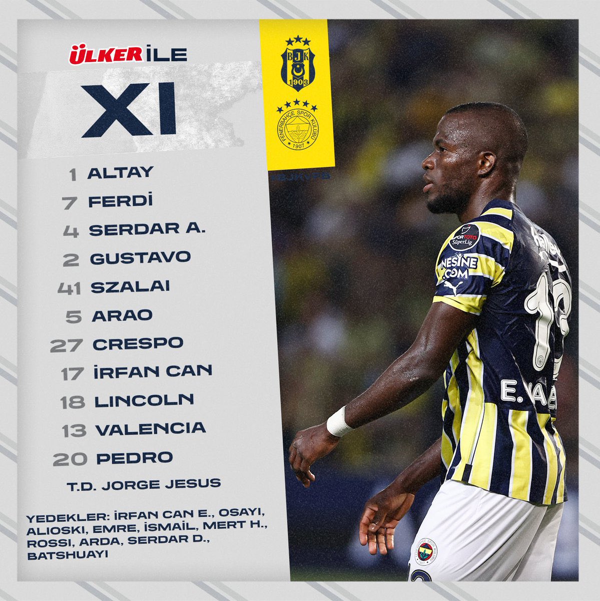 zorbababapro's tweet photo. 🚨SON DAKİKA : Fenerbahçe’nin maç kadrosu sızdırıldı!
#FenerinMaçıVar #Fenerbahçe https://t.co/L6VEa181EV