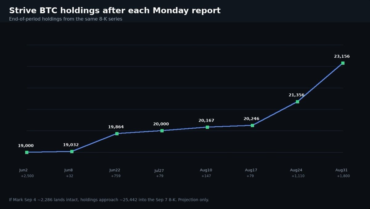 Micro2Macr0's tweet photo. $ASST has grown their $BTC stack by almost 15%, in 2 weeks, near the bottom of the bear market. All while the mNAV value of their BTC holdings has gone up. 

Do you see what's happening yet? https://t.co/Ub88t6Qdqv