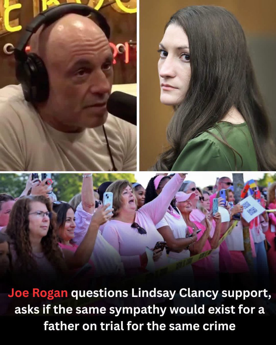 CB618444's tweet photo. I’m with him 👇

Joe Rogan calls out Lindsay Clancy supporters on the “Joe Rogan Experience”…

Rogan: “This lady killed her kids and everyone’s like, ‘Oh my God, she needed help.’ Imagine if a single father killed his kids. Do you think there’d be any dads out there? ‘We get it. We understand. I also get sad!’”

He also blasted Clancy’s supporters, saying, “If those ladies could see the crime scene and see those dead kids with their f—ing vacant eyes staring up because their mother took their life, the last f—ing thing that they saw was their mother standing over them, choking them to death, I don’t think they would feel so bad.” 

“People are out of their f—ing mind right now. She’s out of her f—ing mind. The world is out of its f—ing mind. It’s like more of these things come up where you’re like, ‘This can’t be real. This can’t be real.’ And it is real,” he added.

#JoeRogan #LindsayClancy