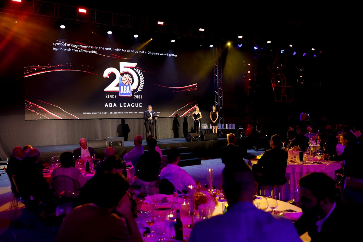 ABA_League's tweet photo. 📸 It's been a delight celebrating 25 years of our regional competition together with #ABALiga Family.

Here's some snapshots from the yesterday's gala event! https://t.co/PwNbmRr5mv