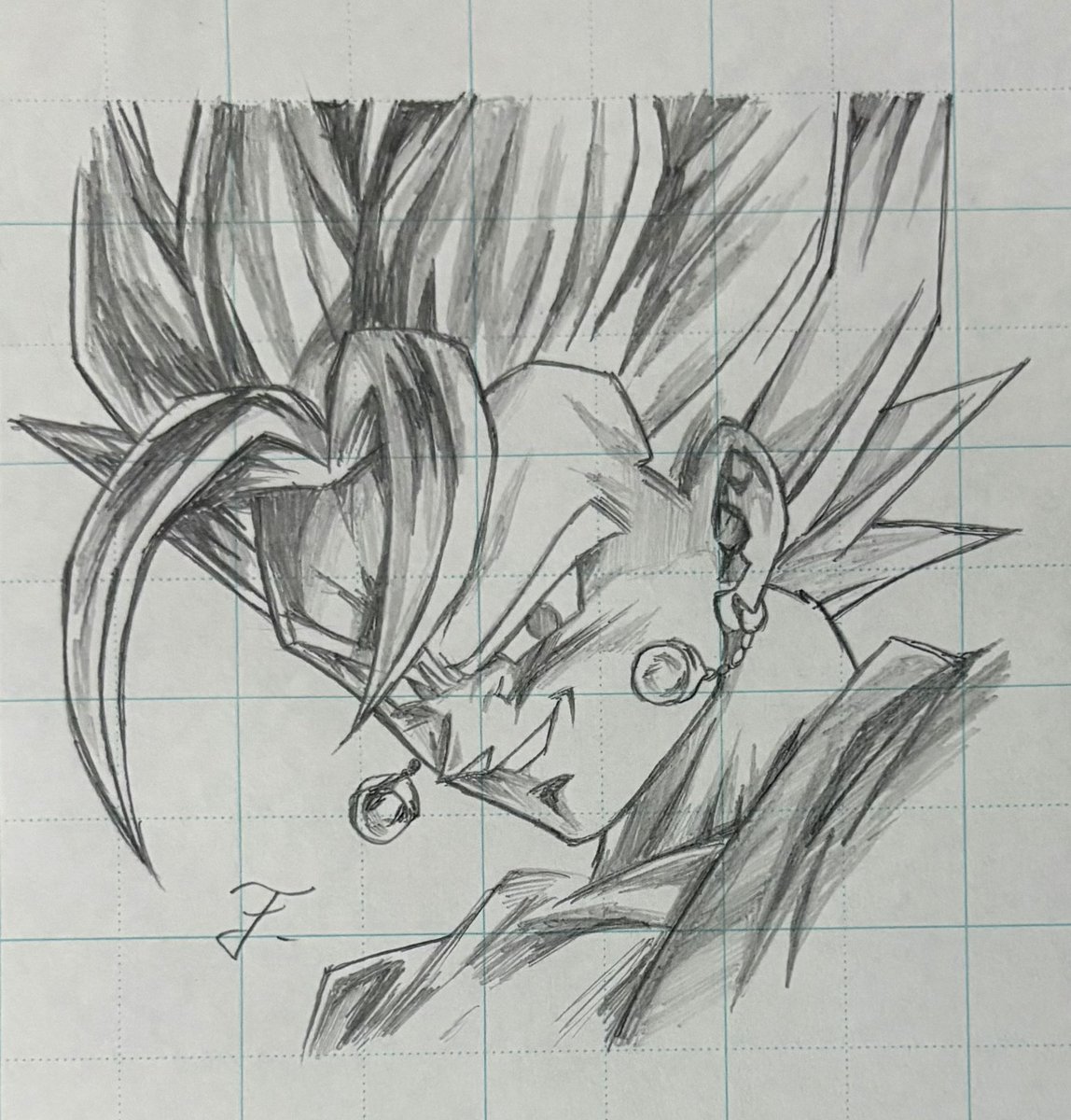 F_noise72's tweet photo. 線入ってるけどグリッド使ってないです
懐かしい漢字ノートに模写しました

#ドラゴンボール
#ベジット https://t.co/UUi7lIBi8n
