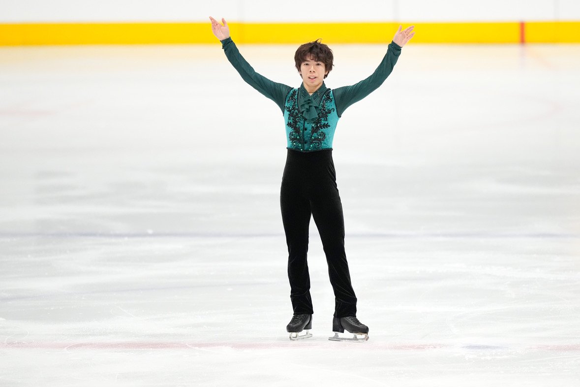 AxelQuadruple's tweet photo. 〈 #木下グループ杯2026 〉

男子FS

#佐藤駿
SP 85.71（3）
FS 170.21（5）
TOTAL 255.92
2nd

Photo by Joe Kobashi

#KinoshitaGroupCup
#figureskate
#ShunSATO https://t.co/PkOMWqr4KH