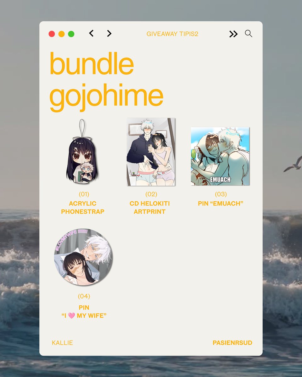 pasienrsud's tweet photo. simsalabim 🪄🦄 siapaaa yang pengen merch sasusaku dan gojohime??? ada giveaway tipis2 niih buat kalian ദ്ദി(˵ •̀ ᴗ - ˵ ) ✧

꩜ GA period: 5 sept - 18 sept
꩜ fanmerch gabole dijual beliin
꩜ minimal 20 entries

 💭 info lebih di rep!!  
#sasusaku #gojohime https://t.co/ij5V7jjEMd