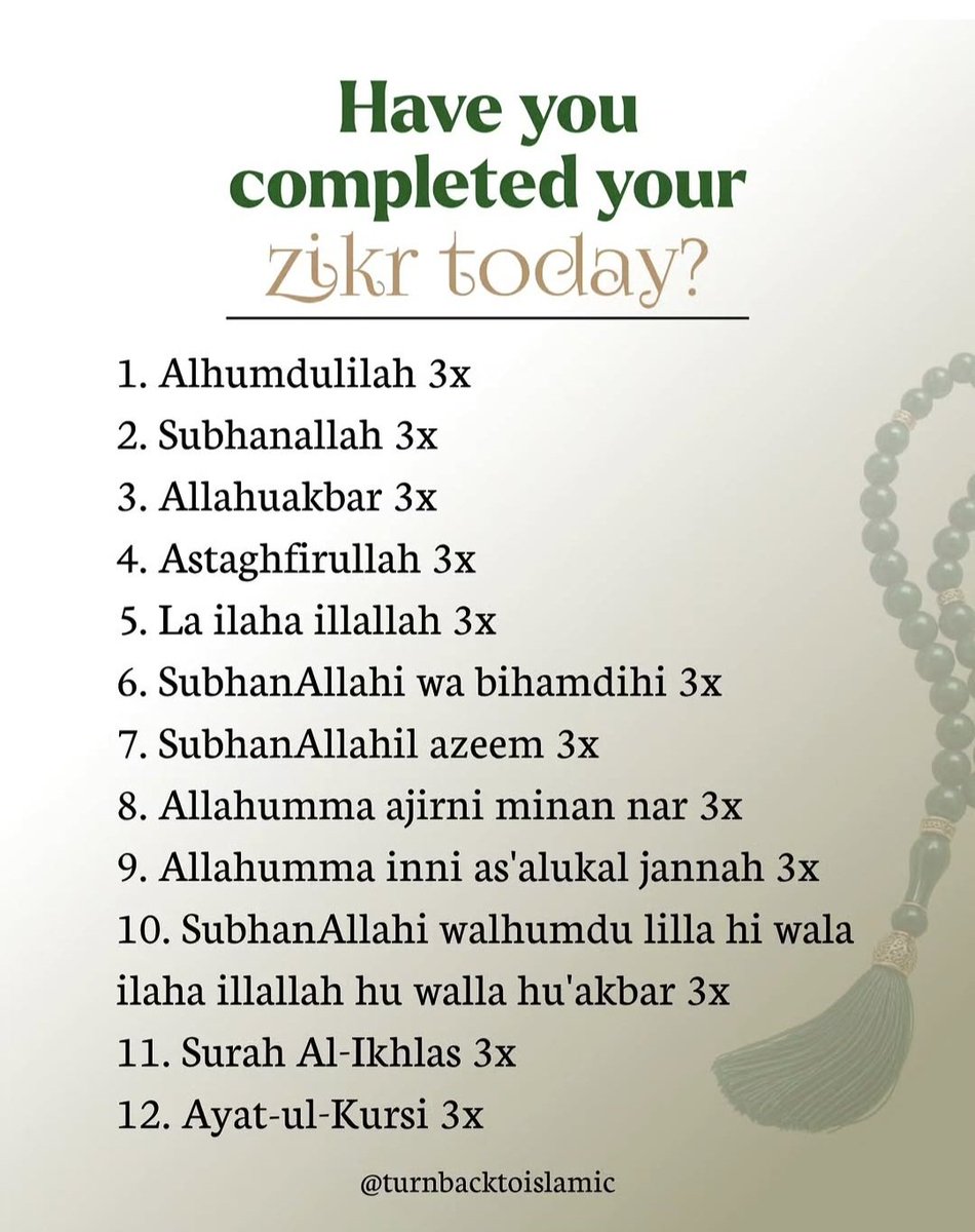 RoShZiMu's tweet photo. Have you completed your zikr today? https://t.co/nRh2L2v5q7
