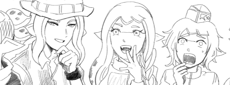 tainaikou's tweet photo. 談笑シーン描くの楽しい https://t.co/3taiueVmIf