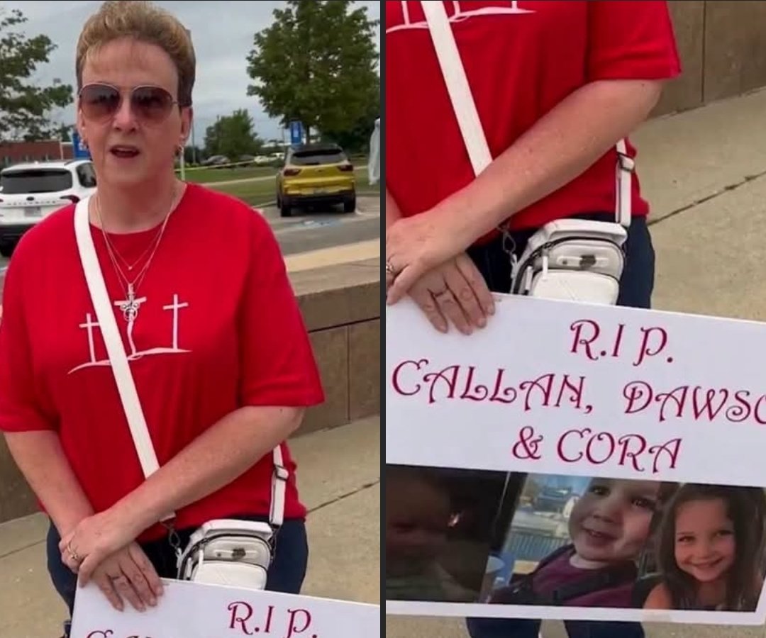 AmesStraight's tweet photo. FINALLY. Someone showed up for the children. 👏

A woman — noticeably NOT dressed in pink — came to the courthouse to support Cora, Dawson and Callan Clancy.

Her message was simple:

“I would like [Clancy to be charged] with first degree... I don't think there is any excuse for murdering children.”

THANK YOU.

Mental illness can be discussed. The legal standard can be debated. But somewhere along the way, the three children who lost their lives became background characters in a story centered almost entirely around their mother.

They deserve people standing outside that courthouse for THEM, too.

Cora. Dawson. Callan.

Three children. Three victims.