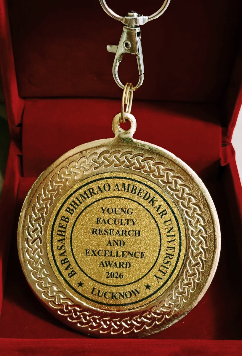 padamomar's tweet photo. Honoured to receive Young Faculty Research &amp; Excellence Award 2026 from BBAU, Lucknow on Teachers’ Day for contributions to Research, Innovation &amp; Teaching in Civil Engineering.

A proud moment and a greater responsibility to contribute! 🌱
#BBAU #ResearchExcellence #TeachersDay https://t.co/yLQqCHJvTk