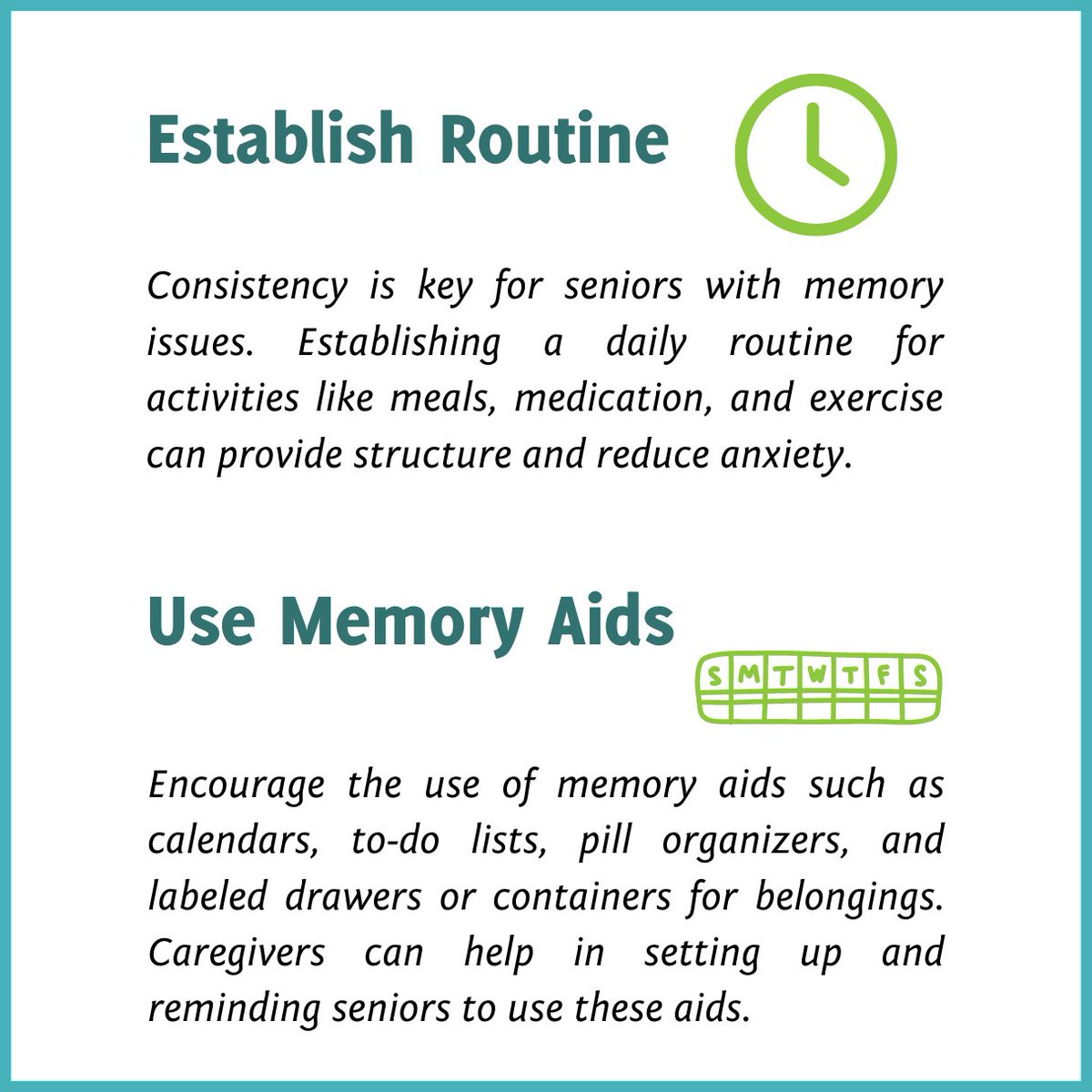 seniorcareba's tweet photo. Memory Care Matters!
Understanding these memory care techniques can enhance the quality of care provided and elevate your customer service to new heights.
#MemoryCare #SeniorCare #HomeCare #HomeCareTips #Caregiving #SCBA #SeniorCareBusinessAdvisors https://t.co/F5d1Z116c2