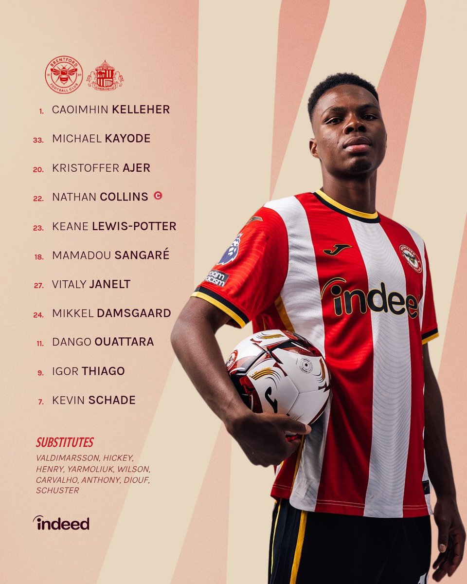 BrentfordFC's tweet photo. Your Bees to face the Black Cats 🐝 https://t.co/N0q2qMGKQw