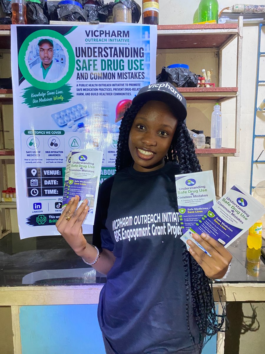 vicpharmmedia's tweet photo. Day 4 of posting about VicPharm Outreach Initiative until it goes viral. 💊

A medicine can help you, but how you use it matters.
We took this message directly to the community.
Know your medicine. Use it safely.
#VicPharmOutreach #DrugSafety https://t.co/SoeE7cGhnS