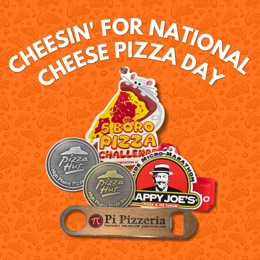 ashworthawards's tweet photo. Some achievements are measured in trophies. Others are measured in slices!
Today, weโre celebrating the MVP of the dinner table: cheese pizza. Happy National Cheese Pizza Day! ๐ง๐
#AshworthAwards #NationalCheesePizzaDay #CheesePizzaDay #CheesePizza #PizzaMedals https://t.co/DP6ee7Axmp