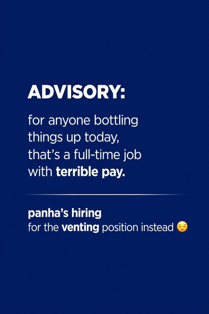 panhacare's tweet photo. the job market is rough but this one's hiring immediately 👇
#MentalHealthMatters
#RelatableMemes
#MentalHealthAwareness
#DesiMemes https://t.co/BSbTwGUB8i