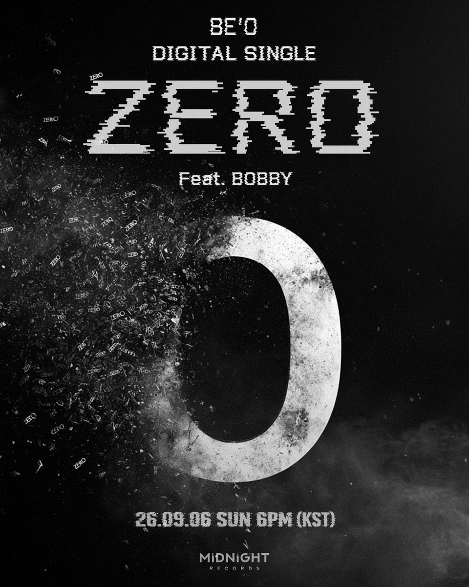 UpdateKBoys's tweet photo. E VEM HIT! O BE’O divulgou uma imagem teaser para o lançamento do seu novo digital single “ZERO (Feat. BOBBY (IKON)), que sairá no dia 06 de setembro.

#BEO #비오 #ZERO #MIDNIGHTRECORDS #미드나잇레코즈 https://t.co/lEOaejcF1N