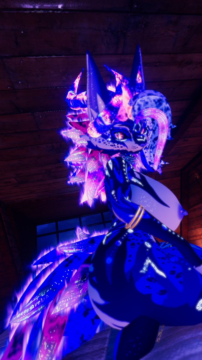 FeranisVR's tweet photo. night cabin lighting hit different 🍑 https://t.co/rwsqA8FTQ6