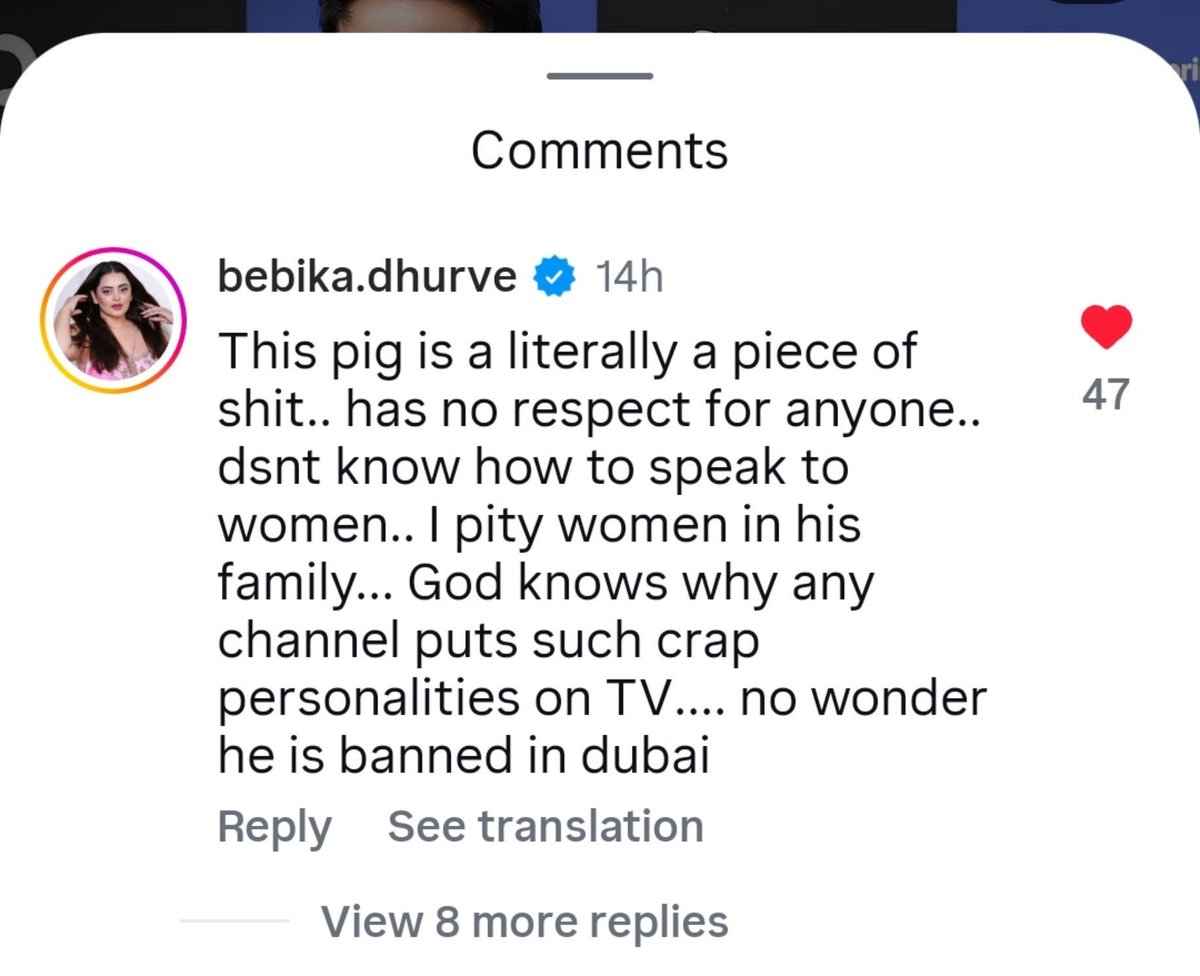 KrishnaKum89483's tweet photo. Pehli baar Bebika ke comment se agree kar raha hoon Elvish Yadav ke matter mein 😭😂
Aaj toh sach mein history ban gayi! 💀

Elvish Yadav band in Dubai😂

#AbhishekMalhan #Elvishyadav https://t.co/YUGoBD0JgR