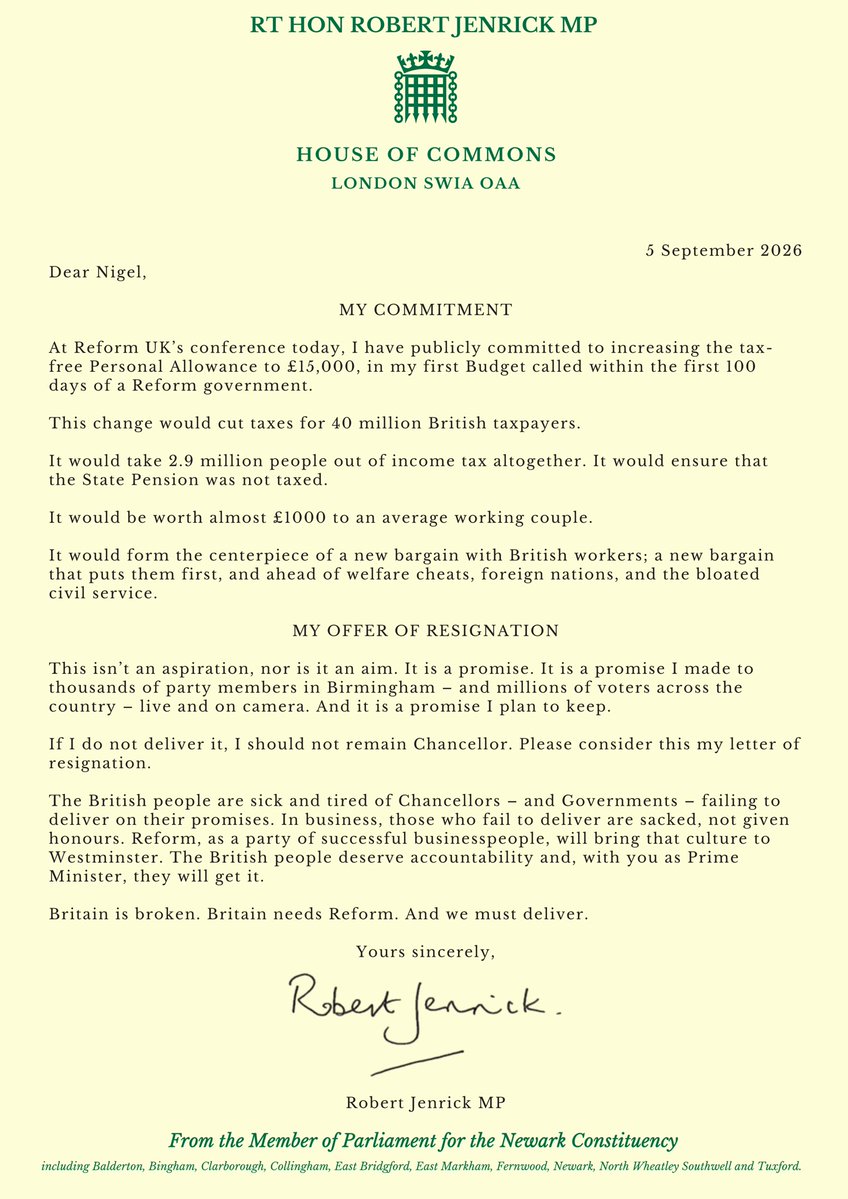 RobertJenrick's tweet photo. My resignation letter. https://t.co/MK3Uv2CgFb