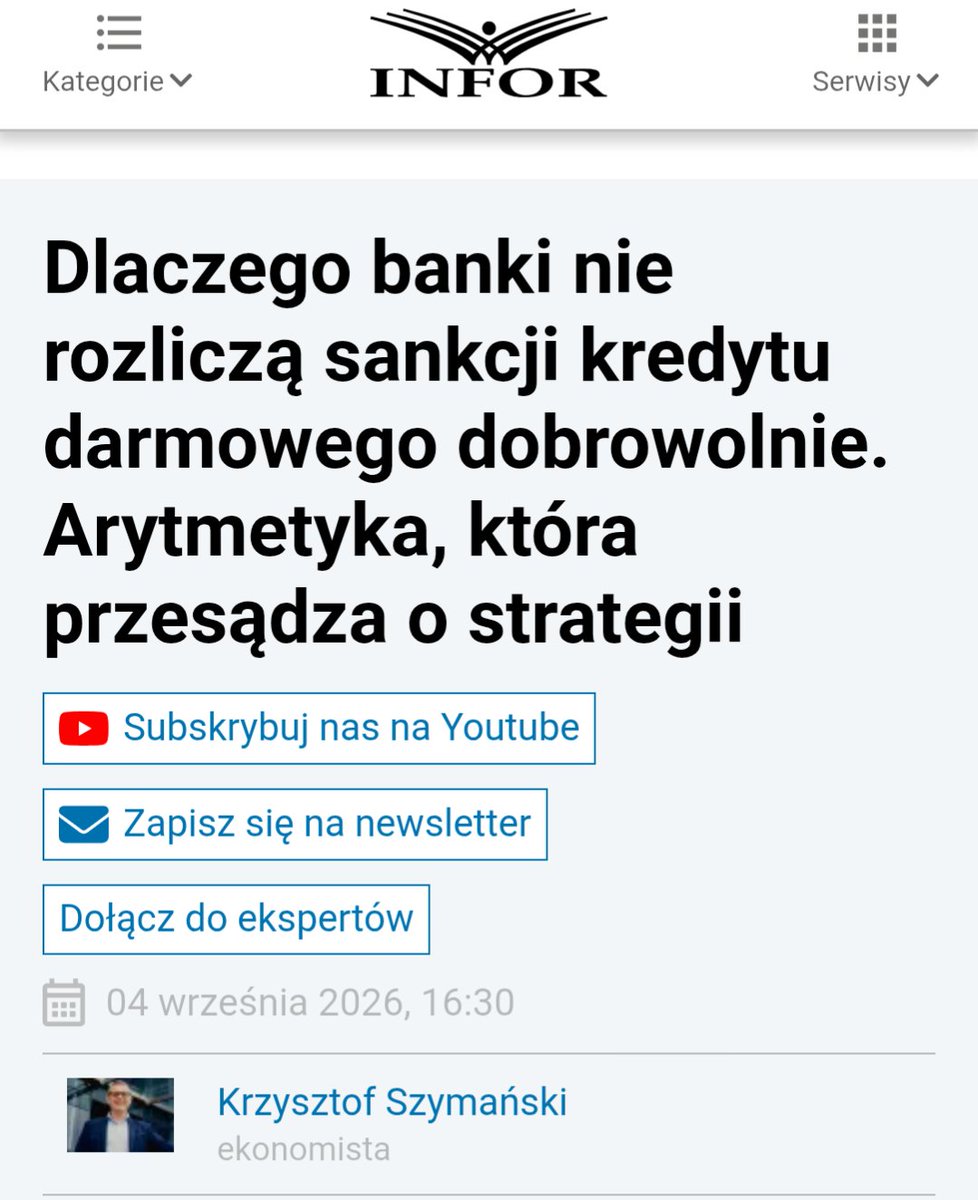 BSzabelski's tweet photo. Odmowa uwzględnienia SKD przed procesem to nie stanowisko prawne – to biznesowa kalkulacja ryzyka.

​Dla pożyczkodawcy wypłata należności w sądzie (nawet z odsetkami i kosztami zastępstwa) to drobne w porównaniu z kosztami dobrowolnego rozliczenia całego portfela. Wypłata na etapie reklamacji dałaby sygnał rynkowi, na który sektor nie może sobie pozwolić.

​Odmowna odpowiedź na reklamację ma jeden cel: zniechęcić. Postawa „spotkajmy się w sądzie” opiera się wyłącznie na założeniu, że większość po prostu odpuści.