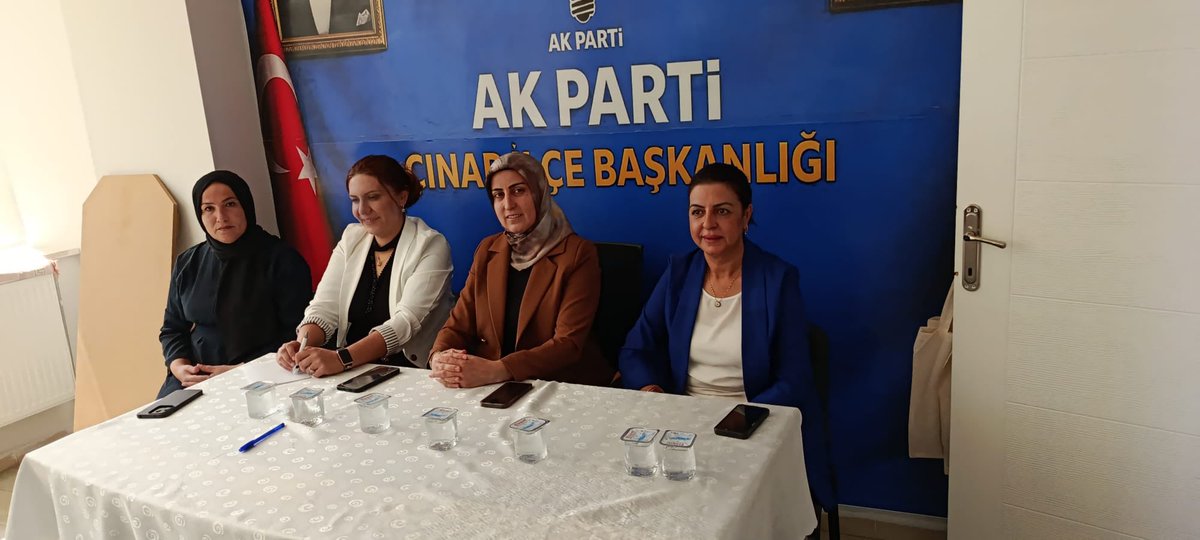 Akkadindiyarbkr's tweet photo. 📍 Çınar | İlçe Başkanlığı

İl Kadın Kolları Başkan Vekilimizin öncülüğünde, il teşkilatımızla birlikte Çınar İlçe Başkanlığımızın Yönetim Kurulu Toplantısı’na katıldık.

Toplantımızın teşkilatımız ve Çınar ilçemiz için hayırlara vesile olmasını temenni ediyoruz.#Keşfetteyiz https://t.co/pj2IjmdiS5