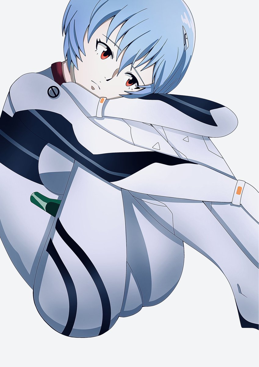 Bitterchoc2009's tweet photo. 目が納得いかなかったのでやり直しました！
アニメ塗りほぼ初めての挑戦なので優しい目でみてね
 #エヴァンゲリオン 
 #Evangelion 
 #綾波レイ https://t.co/lNYJP1mkFk