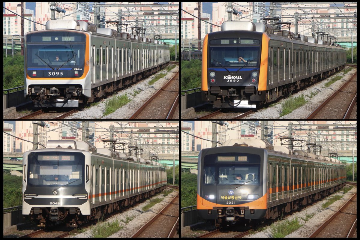 Kata_5173's tweet photo. 急きょ暇な時間ができ、初撮影となった3号線
こちらも1時間ほどの滞在で、現役の4種が来てくれました
メトロ車もKORAIL車も同時に世代交代が進み、メトロ1次車以外は初めてしっかり顔を見たかも…
2026/9/2 https://t.co/4pTZ08HbxU