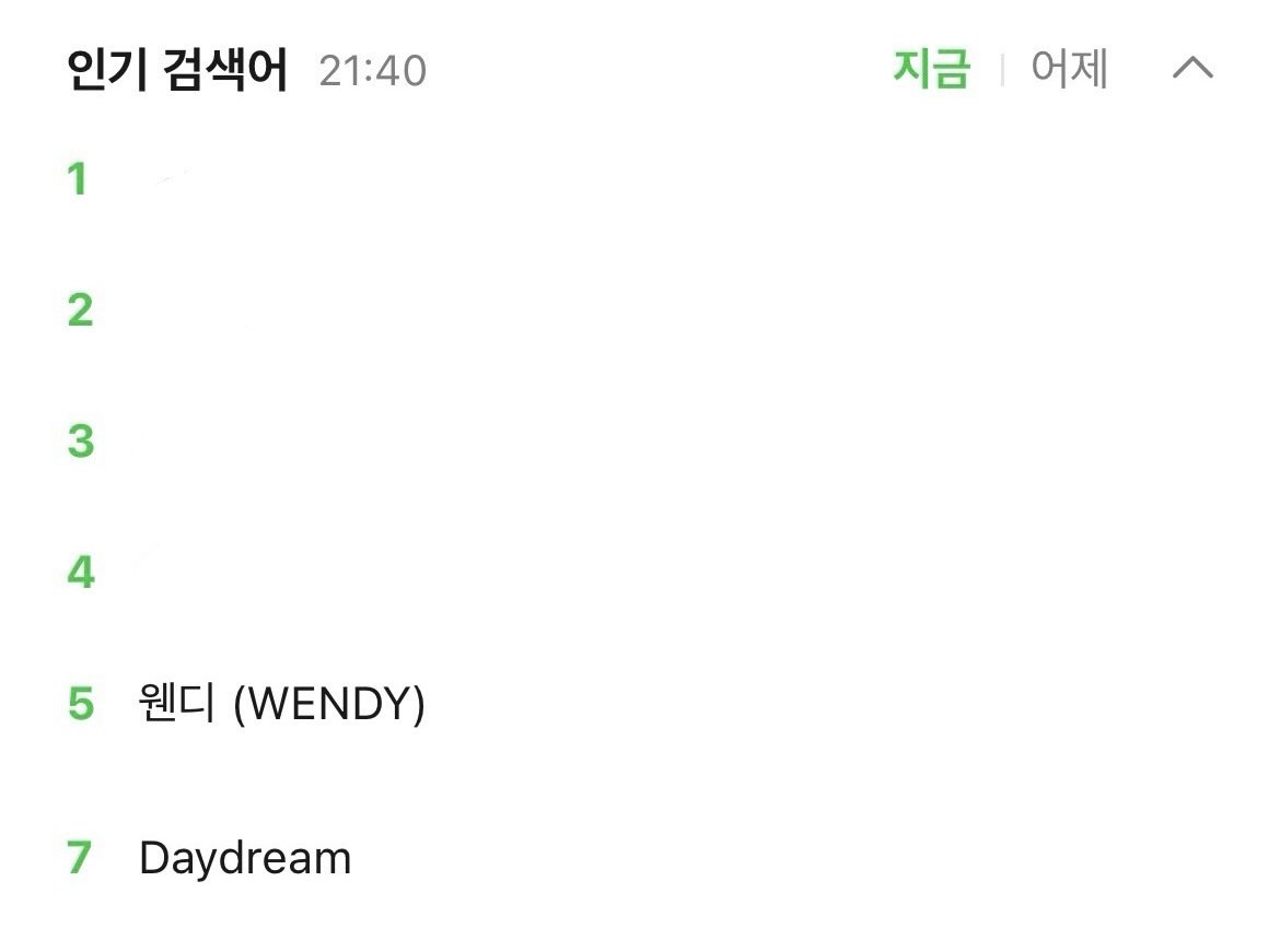 havefun_w's tweet photo. 멜론인기검색어 5위 7위 웬디데이드림♡ https://t.co/tZPFwTEr4x