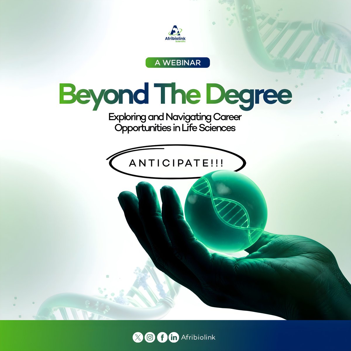 AfribiolinkS's tweet photo. A degree is only the beginning

What happens after graduation?

How can you position yourself for opportunities in the ever-evolving Life Sciences field?

Beyond the Degree
Exploring and Navigating Career Opportunities in Life Sciences

#AfribiolinkScientific #BeyondTheDegree https://t.co/2Hxnea5mw9