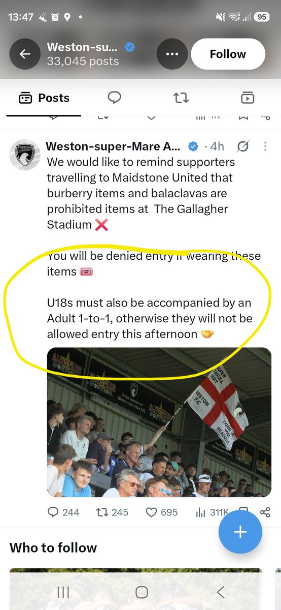 DavidFilce's tweet photo. @maidstoneunited how is this right.

A single parent with 2 children can't attend.

A couple with 3 children can't get in.

If you're worried about anti-social behaviours you need to look first at your anti-social policies

Disgraceful https://t.co/ZsD8qlFI9o