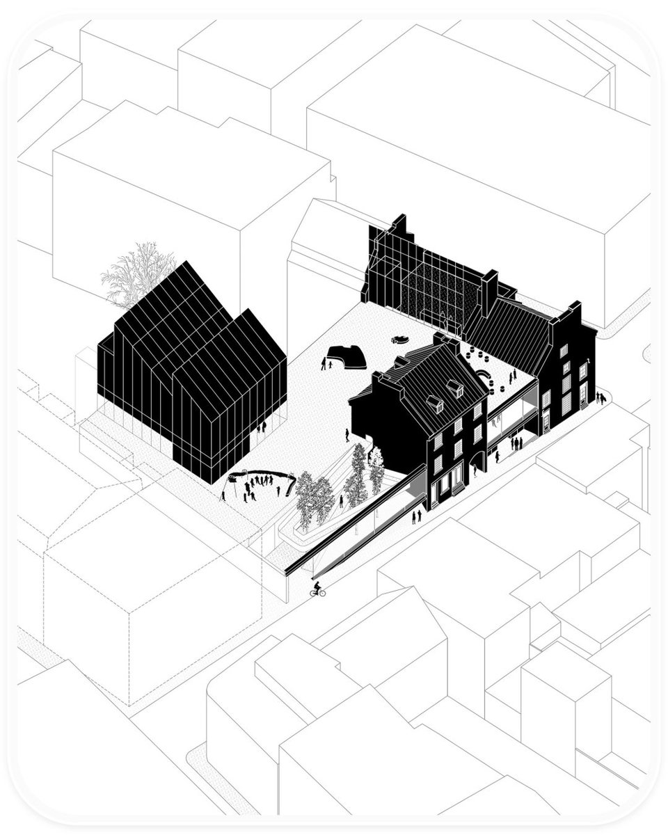 easy_ref's tweet photo. 藝術館不只是建築，而是城市舞台

PHI Contemporary 位於蒙特婁舊城區，由三座歷史建築與一棟新建築共同組成。 Kuehn Malvezzi、Pelletier de Fontenay 與 Jodion Lamarre Pratte architects 共同參與設計，將歷史建築更新與新建空間整合為一個面向公眾的當代藝術機構。

#文化中心 #建築設計 #EasyRef https://t.co/1MMKhXDeWs