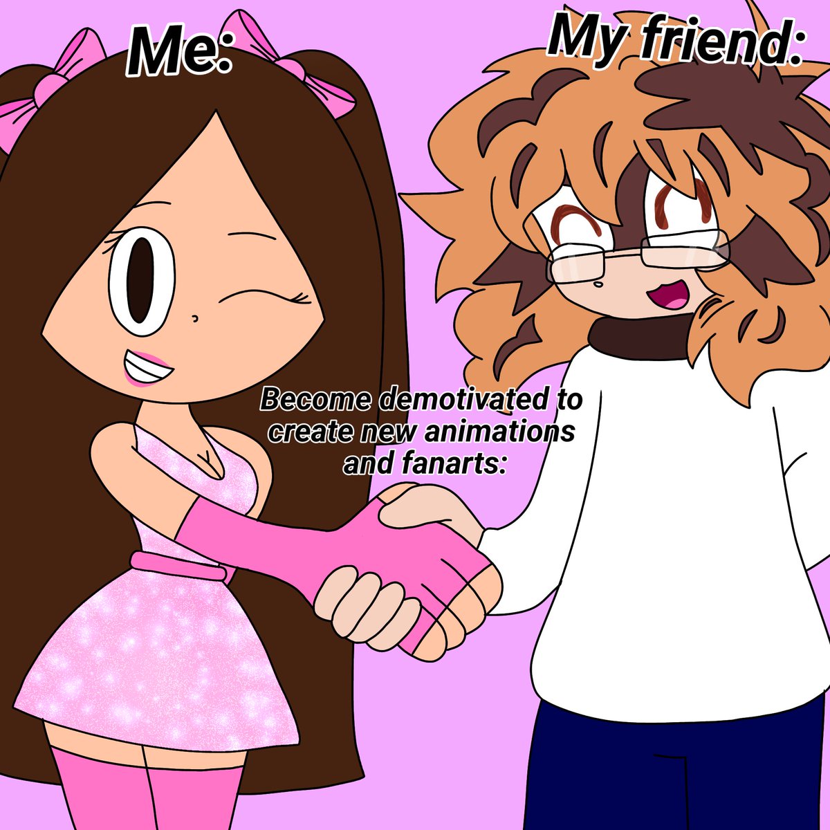Httpsisaahsweet's tweet photo. Isa (me) and Pepper (@shedpregsky) core:
😋✌🏻💖✨️

#fanart #drawingbyme #duo #friends #meme #trend #viral #viralpost #madebyme https://t.co/ovNBHUMkCy