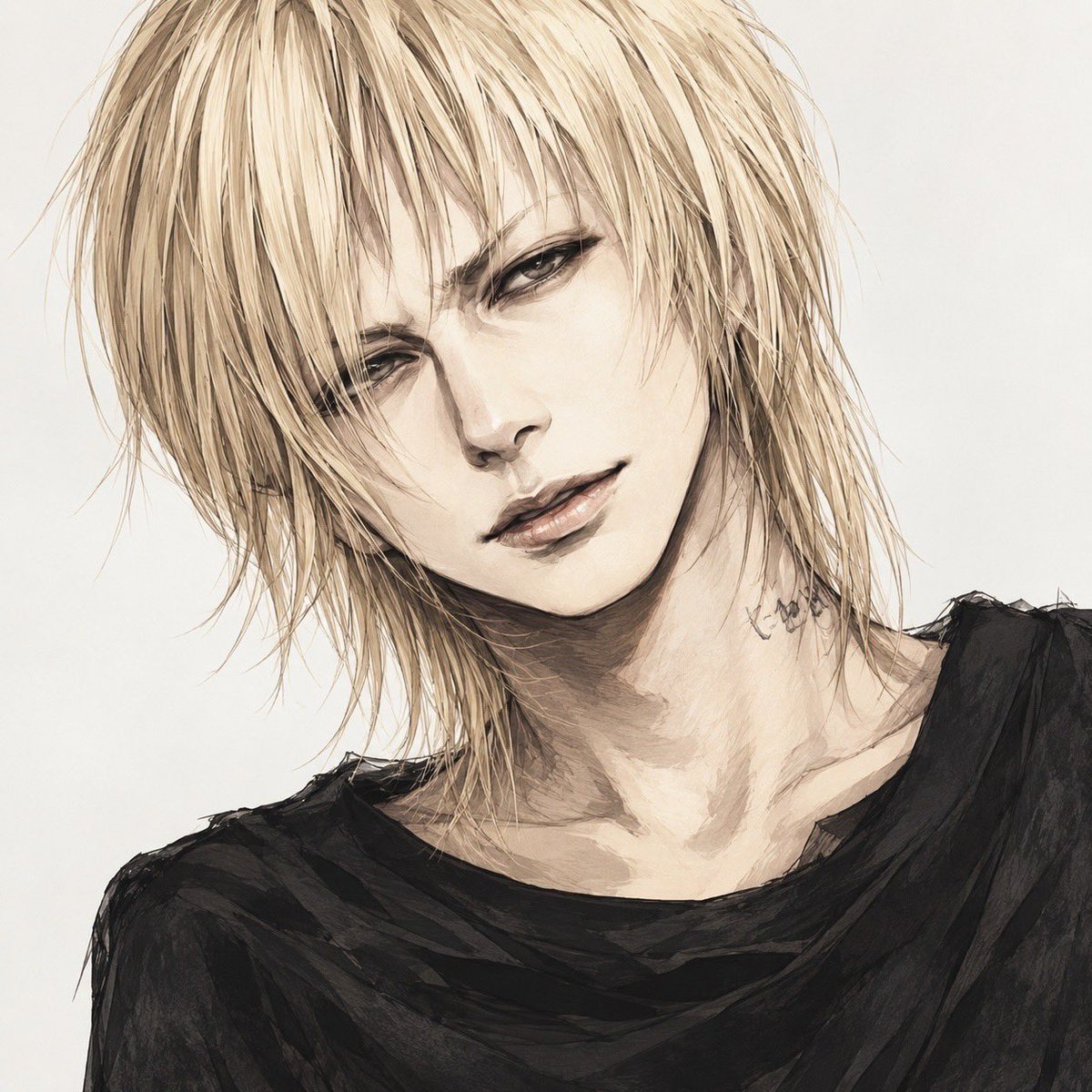 isy148's tweet photo. 大昔の(●∀●)線画ラフを発掘したので塗った→ラフの方が本人に似ている→昔のただの落書きのほうが味わい深い https://t.co/XVXpwXekxK