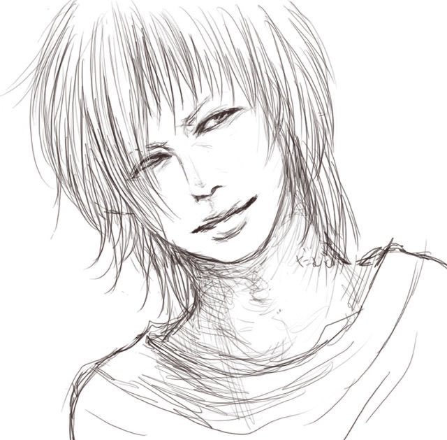 isy148's tweet photo. 大昔の(●∀●)線画ラフを発掘したので塗った→ラフの方が本人に似ている→昔のただの落書きのほうが味わい深い https://t.co/XVXpwXekxK