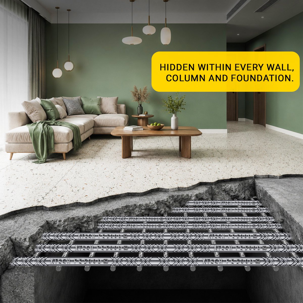 XTechTMTBars's tweet photo. Strength isn’t always visible. But it’s always there when it matters.

XTECH TMT — The strength behind everything you build.

#XTechTMT #BuiltToLast #Construction #StructuralStrength #BuildingStrong #TMTBars https://t.co/VaAVBmHz2d