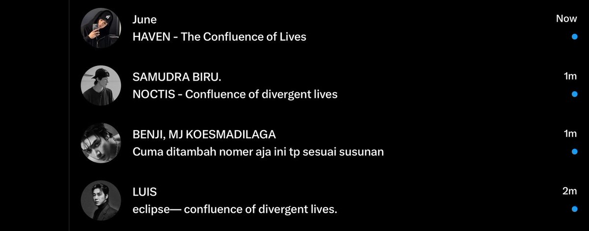 99sDSTRCT's tweet photo. “Yuhuuuu. GM sudah mendapat jawabannya dan pemenangnya adalah dari TIM ECLIPSE!

BETUL! Kami menjunjung tinggi Layers of Living, dan ini bahasa bekennya: CONFLUENCE OF DIVERGENT LIVES.” https://t.co/9oiXCBCIdf