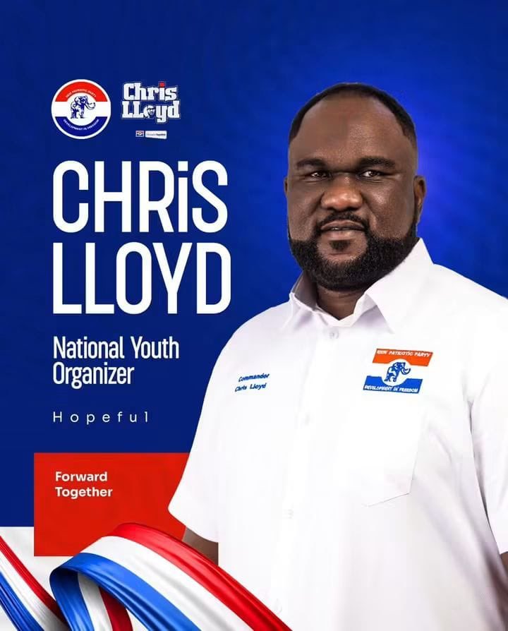 HughesTonny's tweet photo. Organizing the youth. No one does it better than him. Experience really matters in this game. Vote wisely; Vote Chris Lllyod, to organize, equip and fight for the rightful place of our great NPP Party. 

#ChrisLloyd4NYO
#Bawumia4President
 #OrganizeEquipFight. #NPP🔴⚪️🔵 https://t.co/NytoEHI7kV