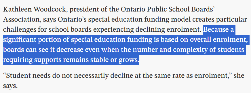 jillpromoli's tweet photo. This piece says it all: it's funding, and families know it. I'm a parent and have had kids in school since 2014. Talking to friends, family and neighbours with kids in school, everyone sees it.

Funding isn't keeping up with inflation and our kids pay the price. #onted #onpoli https://t.co/p6CupZIJOx