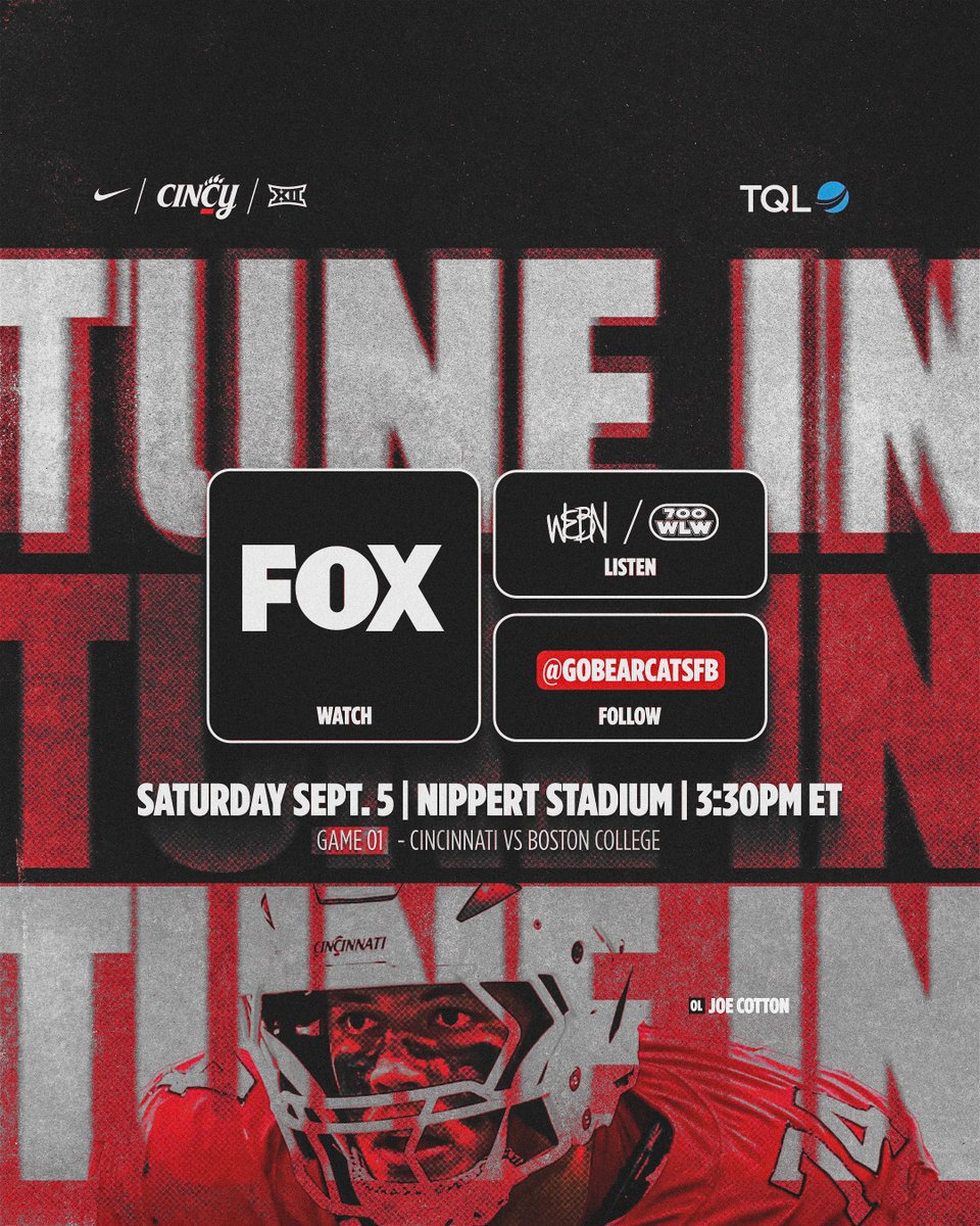 GoBearcatsFB's tweet photo. Find us on @CFBONFOX 📺 https://t.co/hGbvK8fxUk